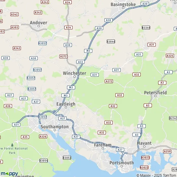 Map Worthy Down map of Worthy Down (SO21 2) and practical information